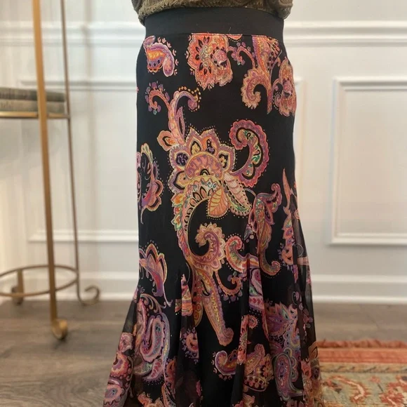 ✨Ralph Lauren Paisley A-Line Skirt - Picture 2 of 7